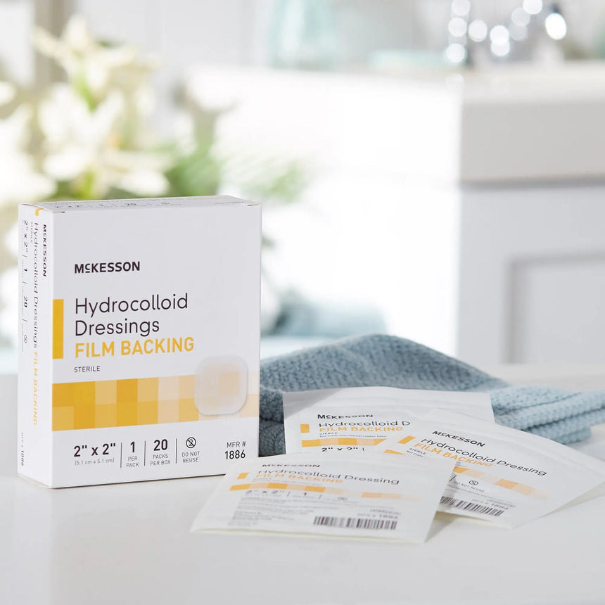 McKesson Hydrocolloid Dressing, 2 x 2 Inch McKesson