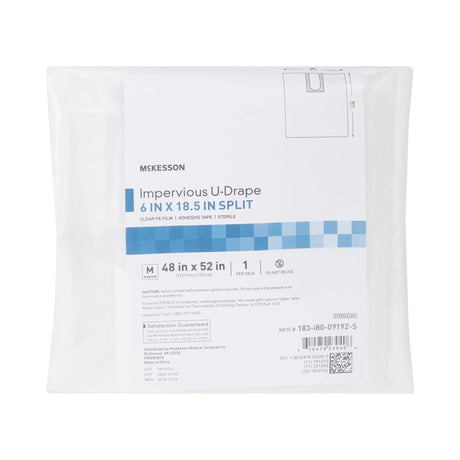 McKesson Impervious U-Drape, 52 x 48 Inch McKesson