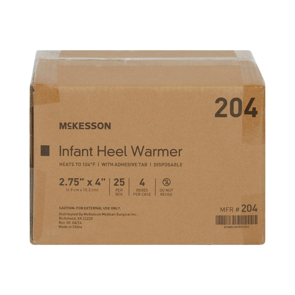 McKesson Infant Heel Warmer, 2¾ x 4 Inch McKesson