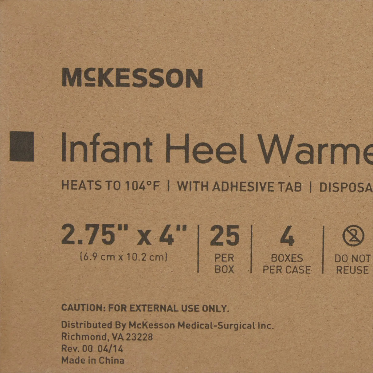 McKesson Infant Heel Warmer, 2¾ x 4 Inch McKesson