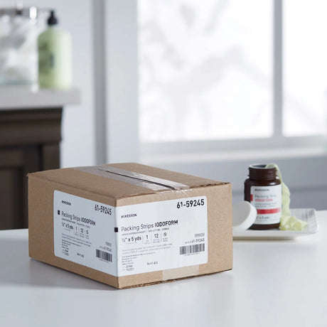 McKesson Iodoform Wound Packing Strip, ½ Inch x 5 Yard McKesson