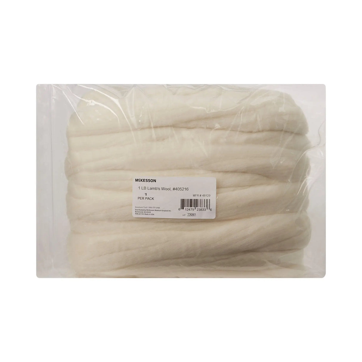 McKesson Lamb's Wool, 1 lb. McKesson