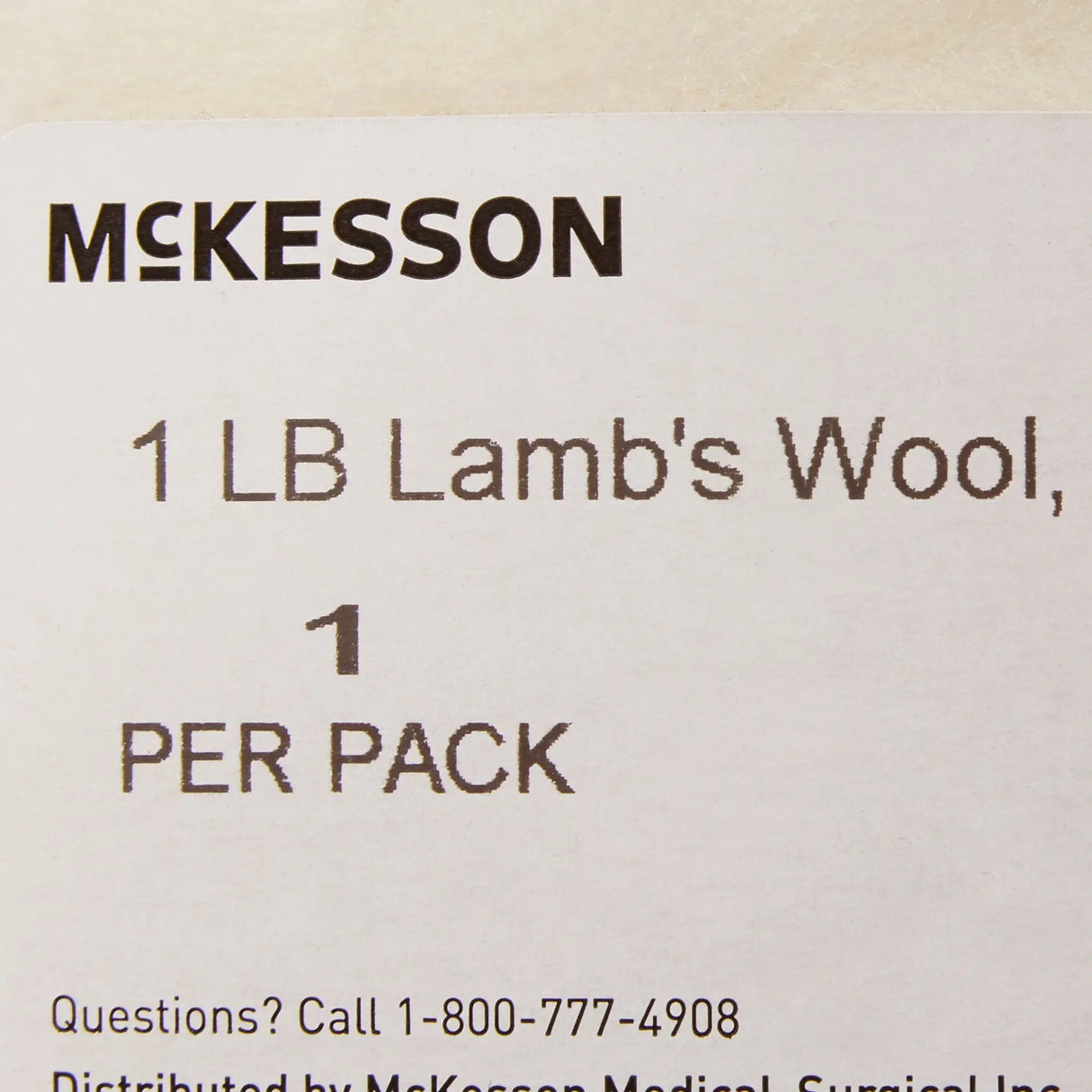 McKesson Lamb's Wool, 1 lb. McKesson