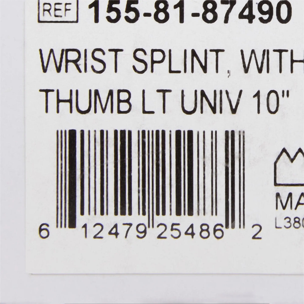 McKesson Left Wrist Splint with Abducted Thumb, One Size Fits Most McKesson