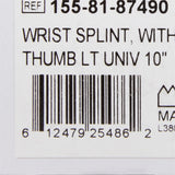 McKesson Left Wrist Splint with Abducted Thumb, One Size Fits Most McKesson