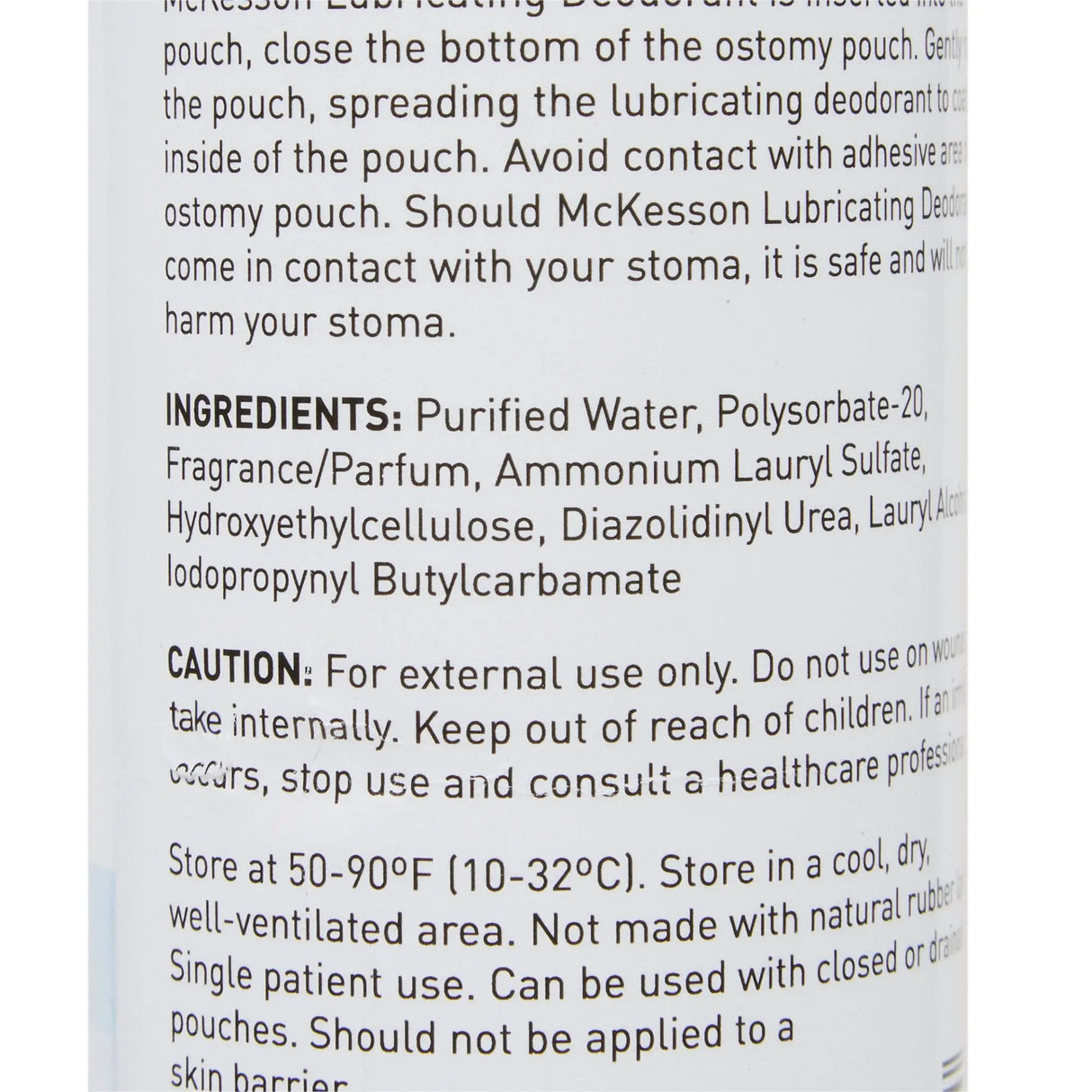 McKesson Lubricating Ostomy Appliance Deodorant Bottle McKesson