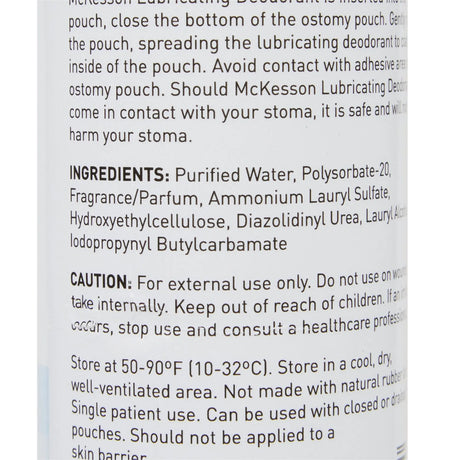 McKesson Lubricating Ostomy Appliance Deodorant Bottle McKesson