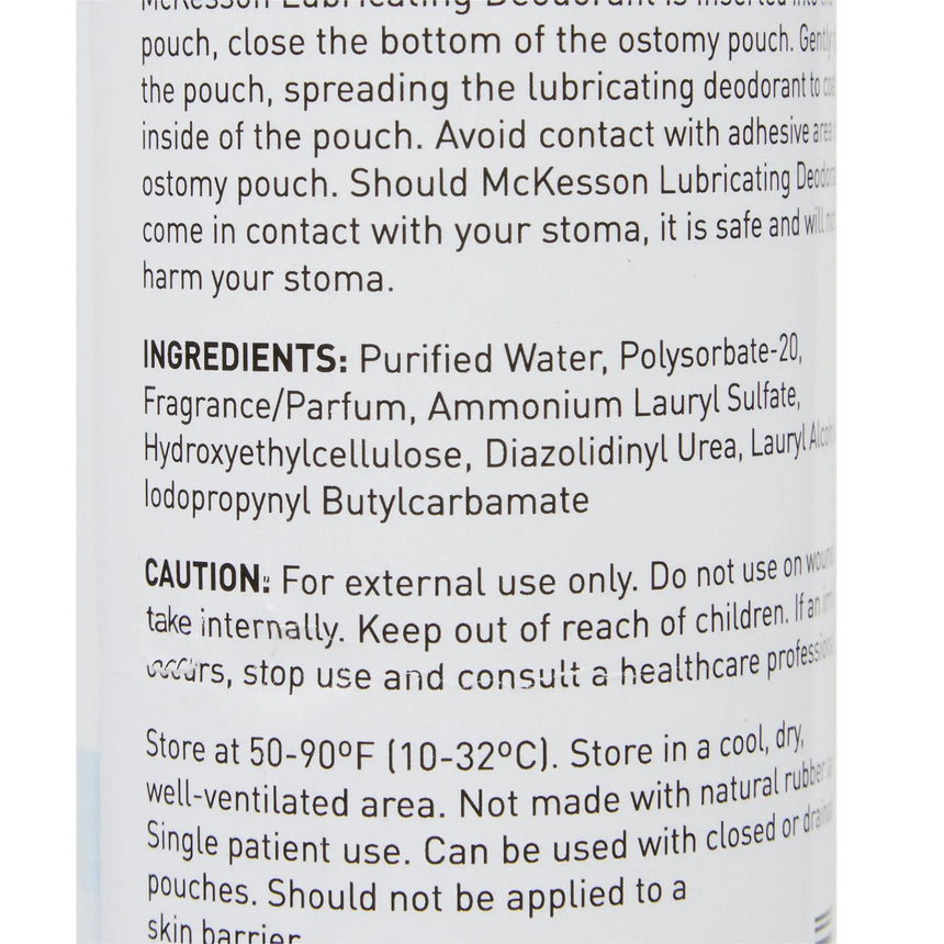McKesson Lubricating Ostomy Appliance Deodorant Bottle McKesson