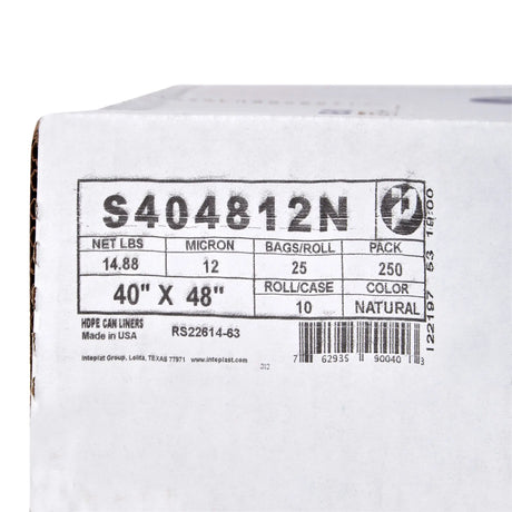 McKesson Medium Duty Clear Trash Bag, 45 gal, 12 Mic McKesson