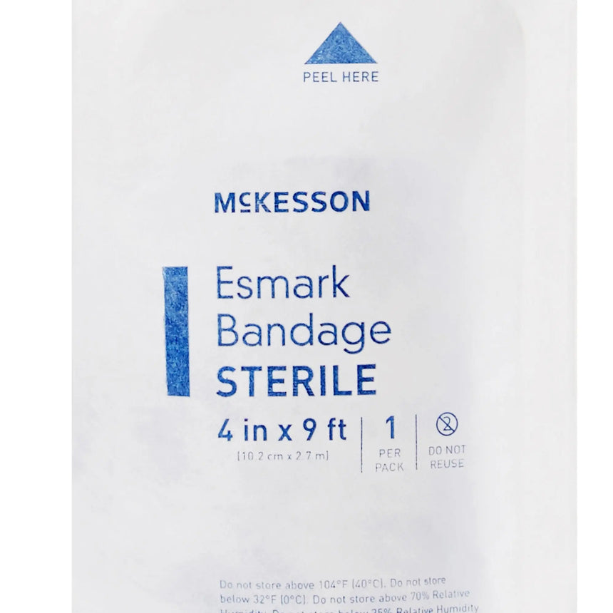 McKesson No Closure Esmark Compression Bandage, 4 Inch x 3 Yard McKesson