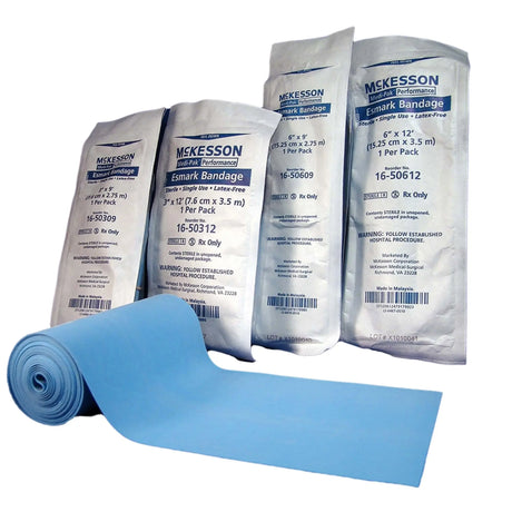 McKesson No Closure Esmark Compression Bandage, 4 Inch x 3 Yard McKesson