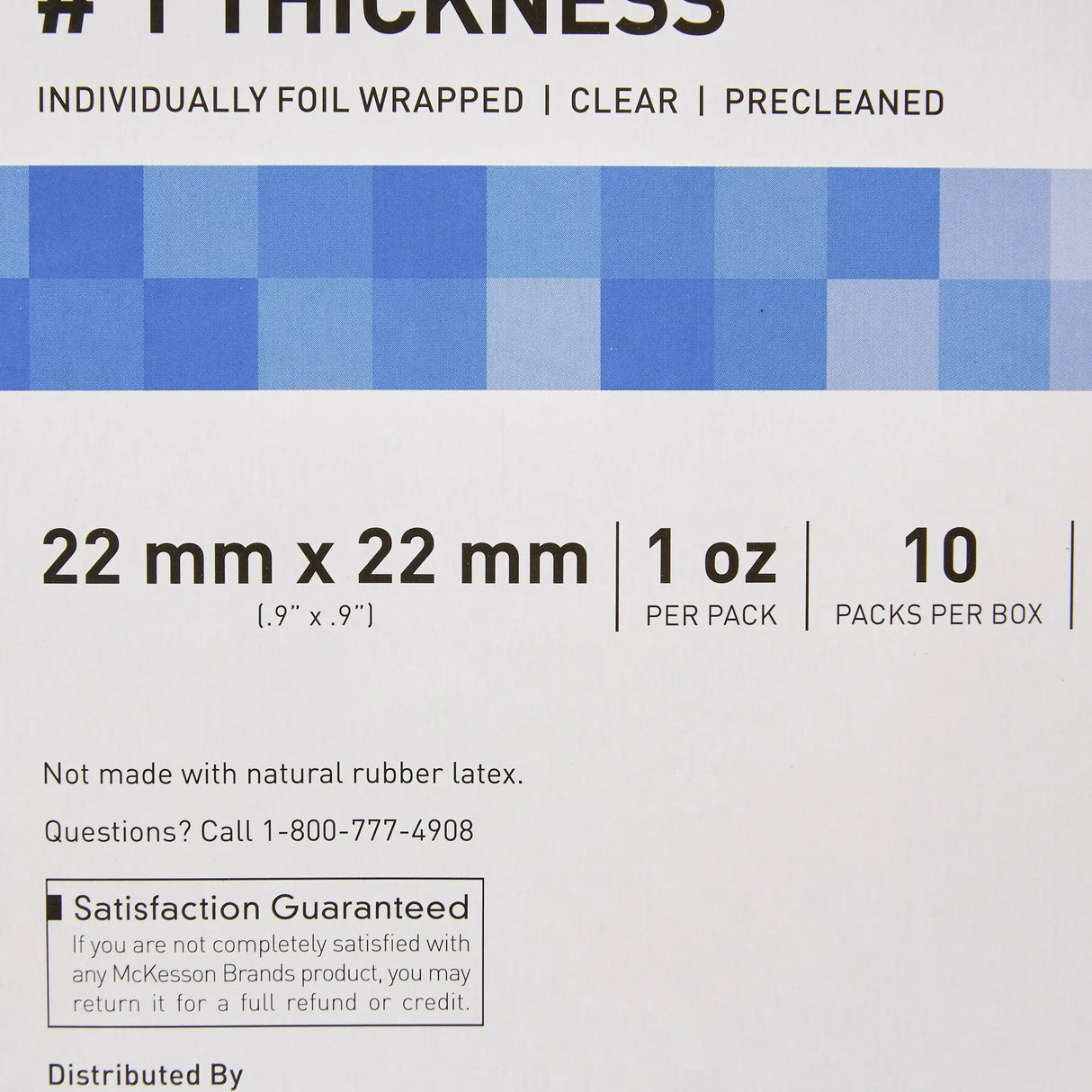 McKesson No. 1 Thickness Cover Glass, 22 x 22 mm McKesson