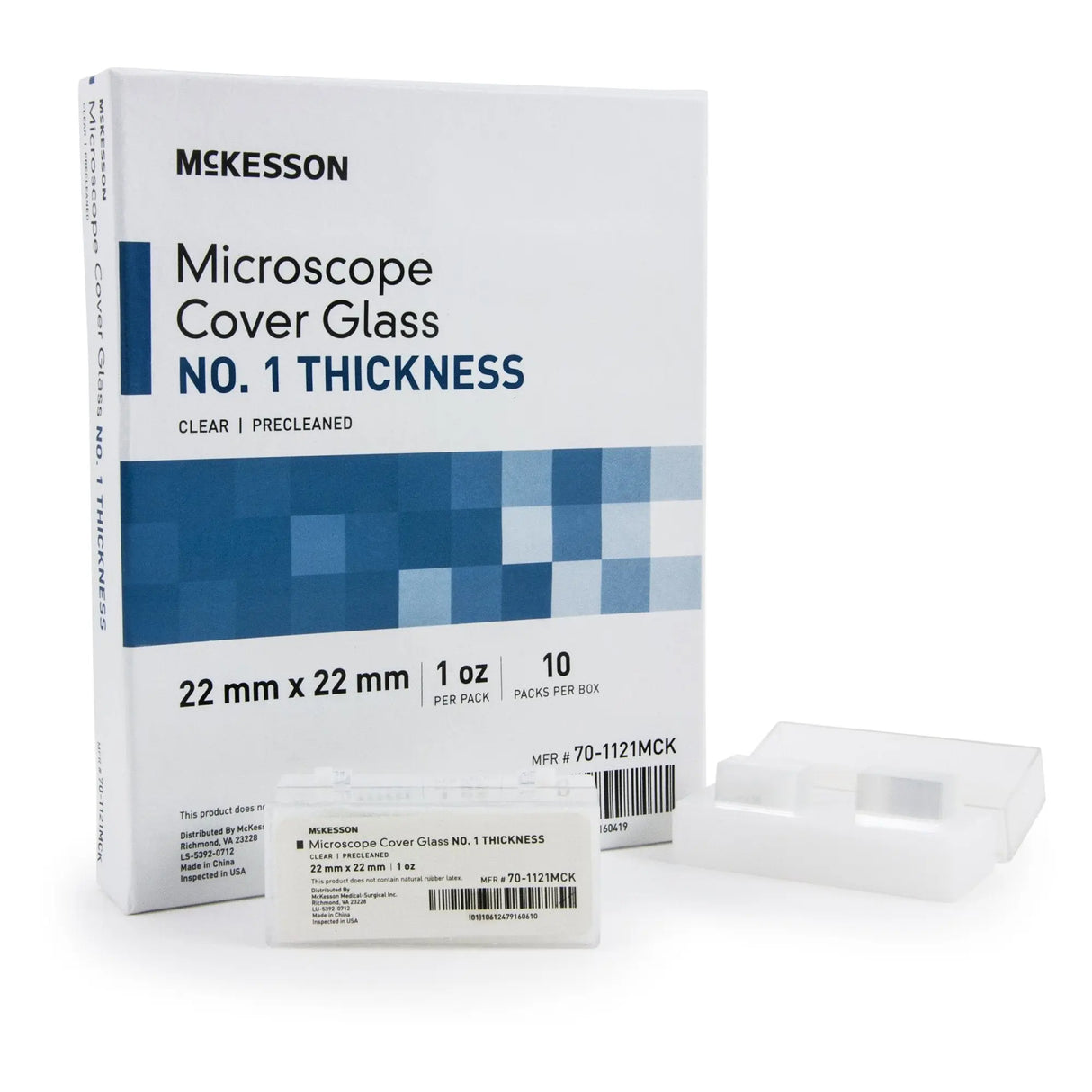 McKesson No. 1 Thickness Cover Glass, 22 x 22 mm McKesson