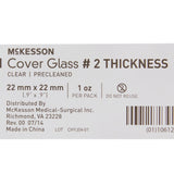 McKesson No. 2 Thickness Cover Glass, 22 x 22 mm McKesson