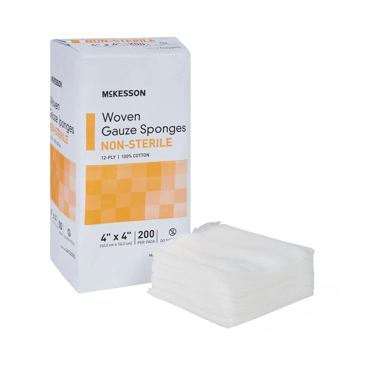 McKesson NonSterile Gauze Sponge, 4 x 4 Inch McKesson