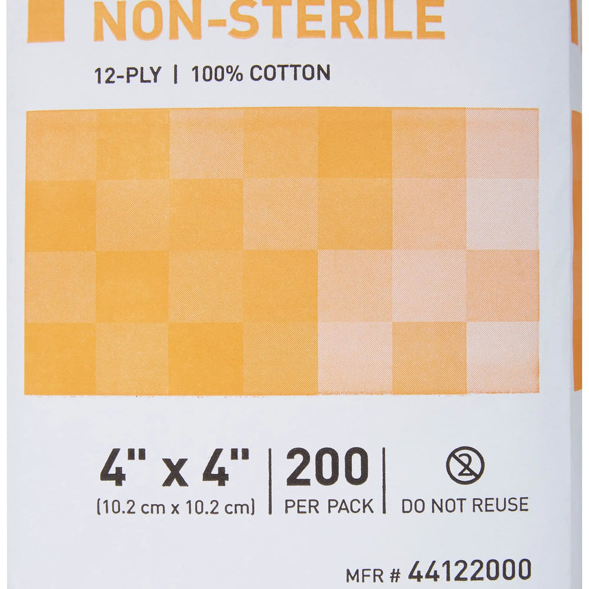 McKesson NonSterile Gauze Sponge, 4 x 4 Inch McKesson