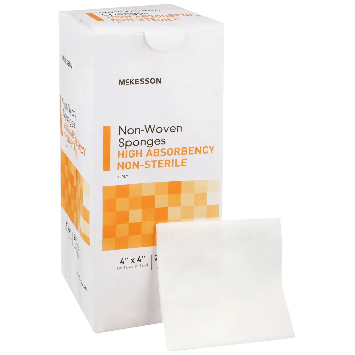 McKesson NonSterile Nonwoven Sponge, 4 x 4 Inch McKesson