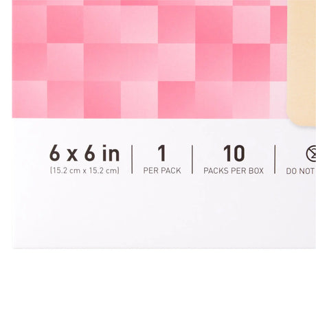 McKesson Nonadhesive without Border Foam Dressing, 6 x 6 Inch McKesson