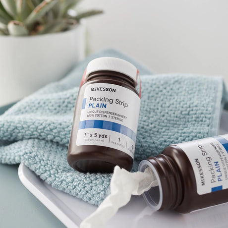 McKesson Nonimpregnated Wound Packing Strip, 1 Inch x 5 Yard McKesson