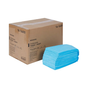 McKesson Nonsterile Blue Procedure Underpad, 17 x 24 Inch McKesson