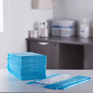 McKesson Nonsterile Blue Procedure Underpad, 17 x 24 Inch McKesson