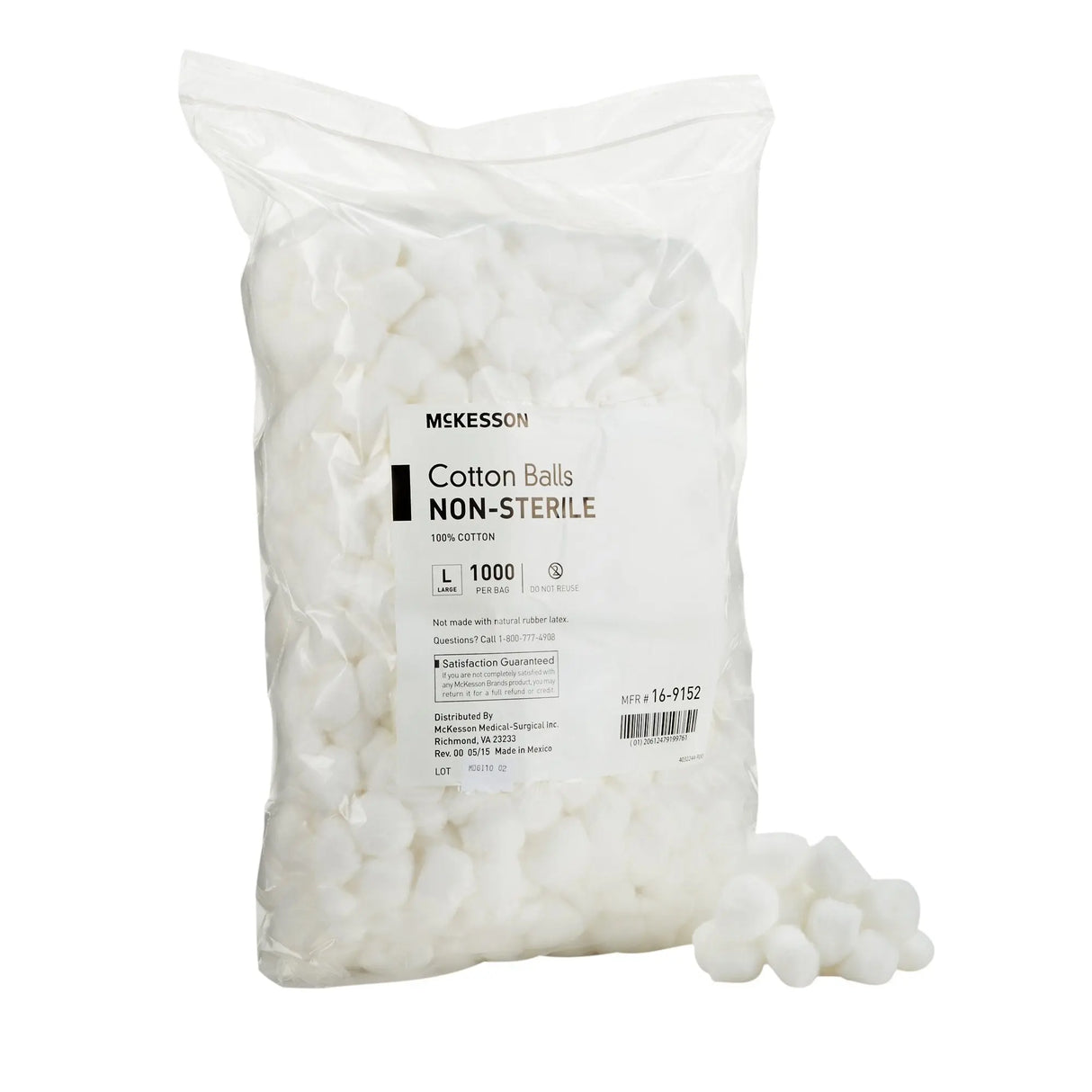 McKesson Nonsterile Cotton Balls, Large McKesson