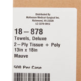 McKesson Nonsterile Mauve Procedure Towel, 13 x 18 Inch McKesson