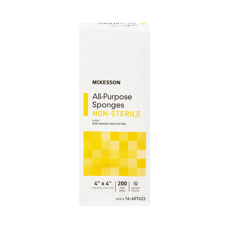 McKesson Nonwoven Sponge, 4 x 4 Inch, 4-Ply McKesson