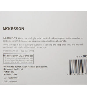 McKesson Oral Swabstick Foam Tip Dentifrice, Mint, 10 per Pack McKesson