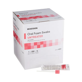 McKesson Oral Swabstick, Foam Tip, Untreated McKesson