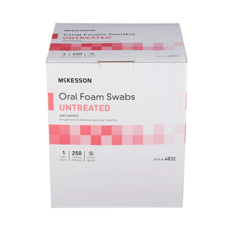 McKesson Oral Swabstick, Foam Tip, Untreated McKesson