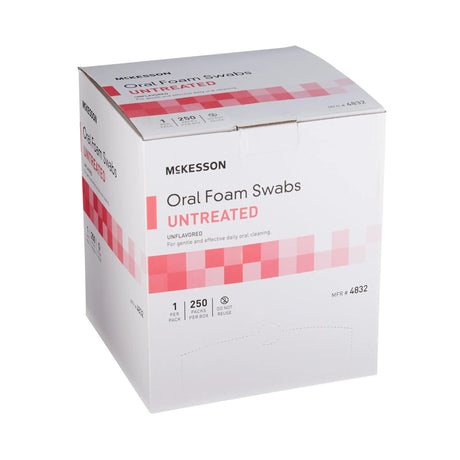 McKesson Oral Swabstick, Foam Tip, Untreated McKesson