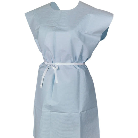 McKesson Patient Exam Gown, 30 x 42 in., Blue McKesson