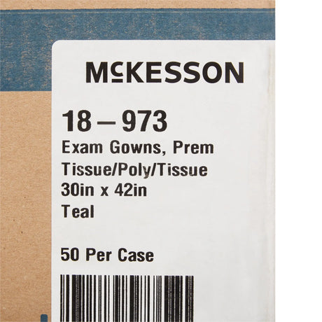 McKesson Patient Exam Gown, Teal McKesson