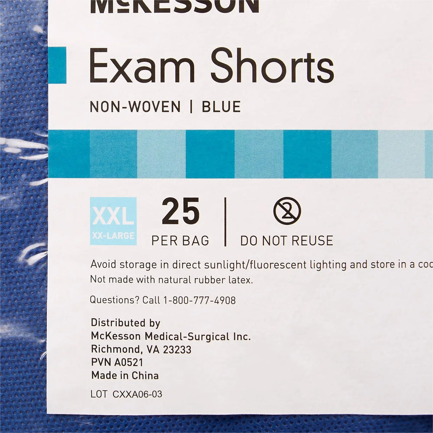 McKesson Patient Exam Shorts, 2X-Large McKesson