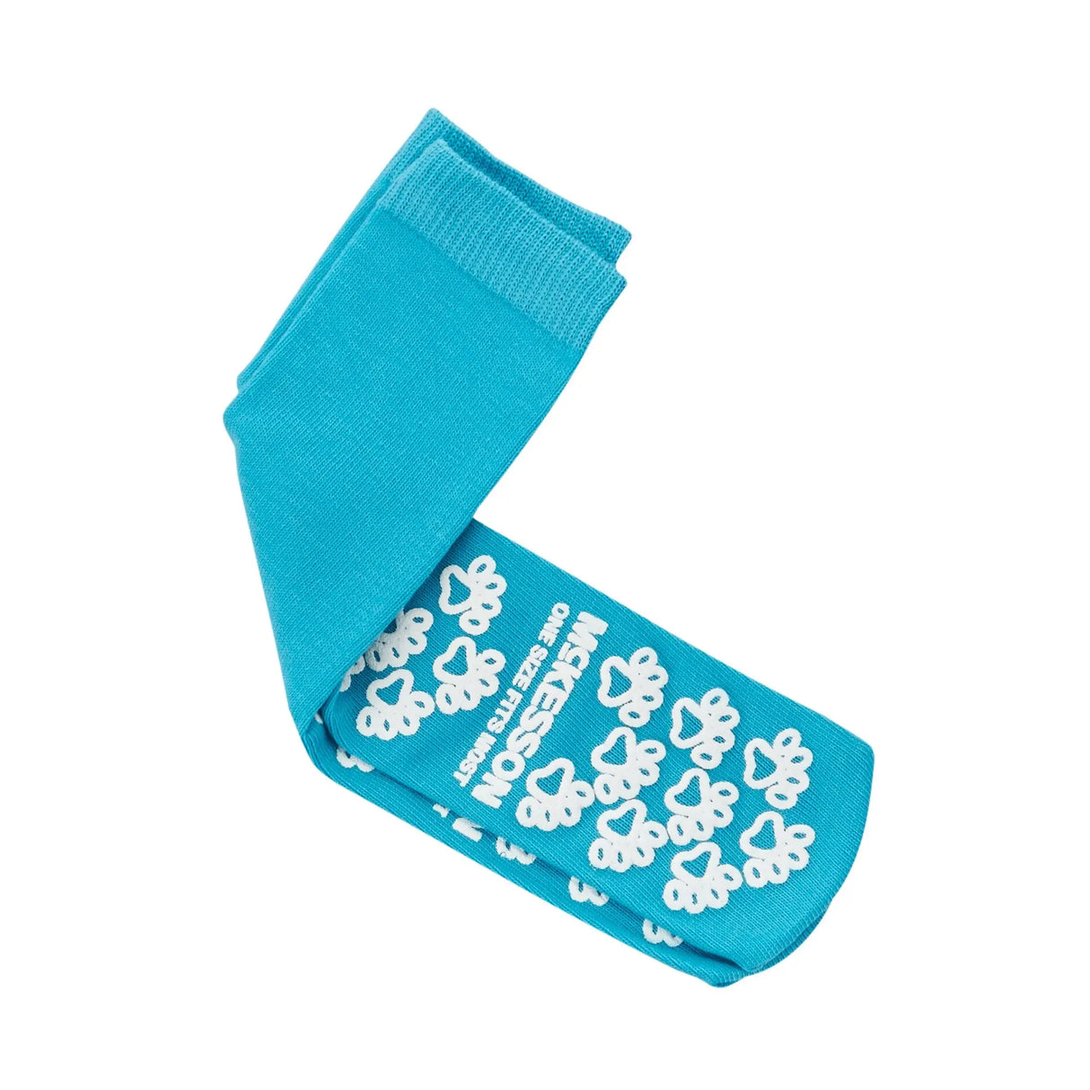 McKesson Paw Prints Slipper Socks, Aqua, One Size Fits Most McKesson Paw Prints®