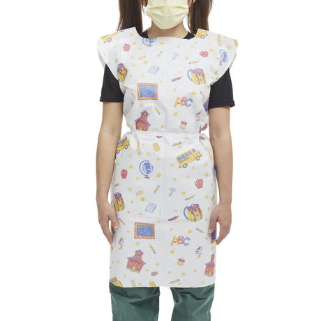 McKesson Pediatric Exam Gown, Medium, School Time Print McKesson