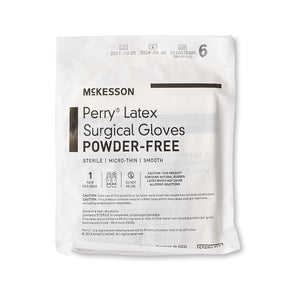 McKesson Perry® Latex Surgical Glove, Size 6, Brown McKesson Perry®