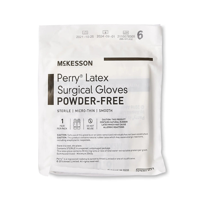 McKesson Perry® Latex Surgical Glove, Size 6, Brown McKesson Perry®