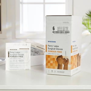 McKesson Perry® Latex Surgical Glove, Size 6, Brown McKesson Perry®