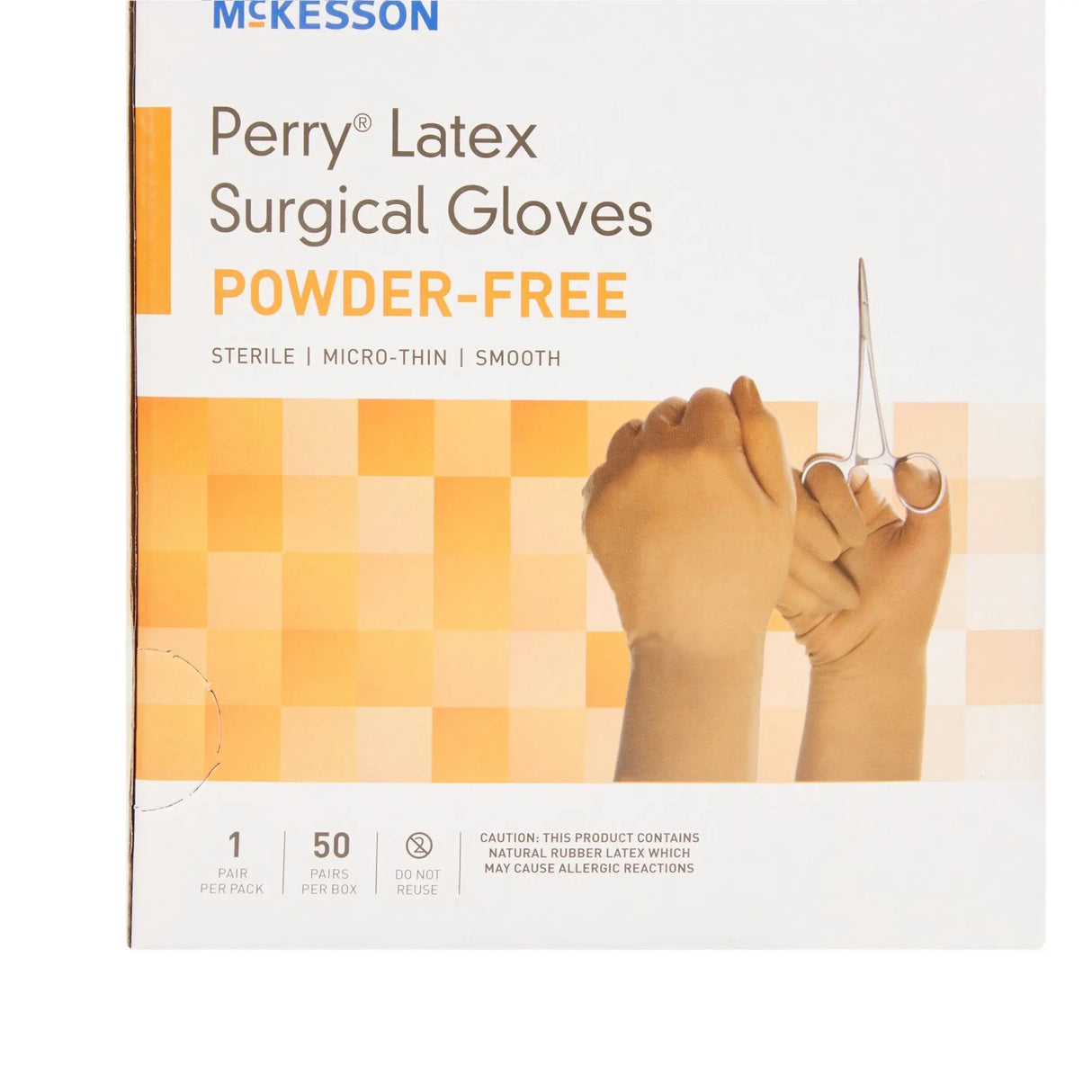 McKesson Perry® Latex Surgical Glove, Size 7.5, Brown McKesson Perry®