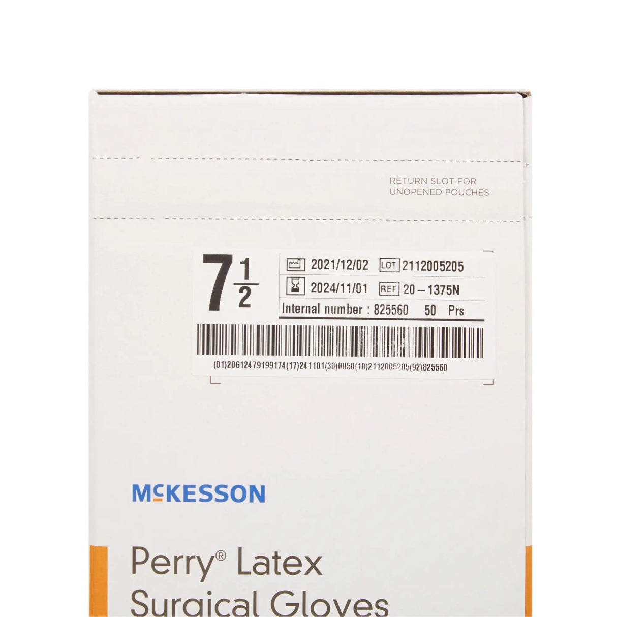 McKesson Perry® Latex Surgical Glove, Size 7.5, Brown McKesson Perry®