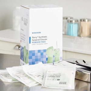 McKesson Perry® Performance Plus Polyisoprene Surgical Glove, Size 6.5, Green McKesson Perry® Performance Plus
