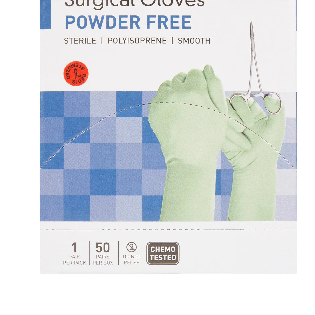 McKesson Perry® Performance Plus Polyisoprene Surgical Glove, Size 7.5, Green McKesson Perry® Performance Plus