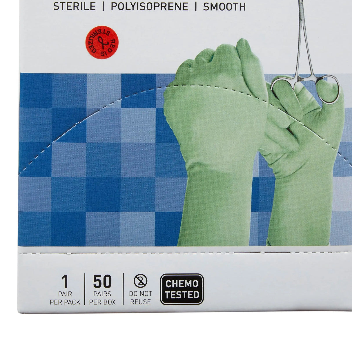 McKesson Perry® Performance Plus Polyisoprene Surgical Glove, Size 7, Green McKesson Perry® Performance Plus