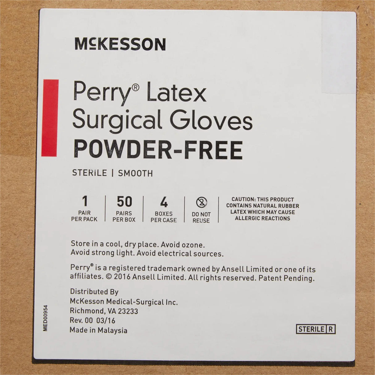 McKesson Perry® Performance Plus Surgical Glove, Size 8, Cream McKesson Perry® Performance Plus