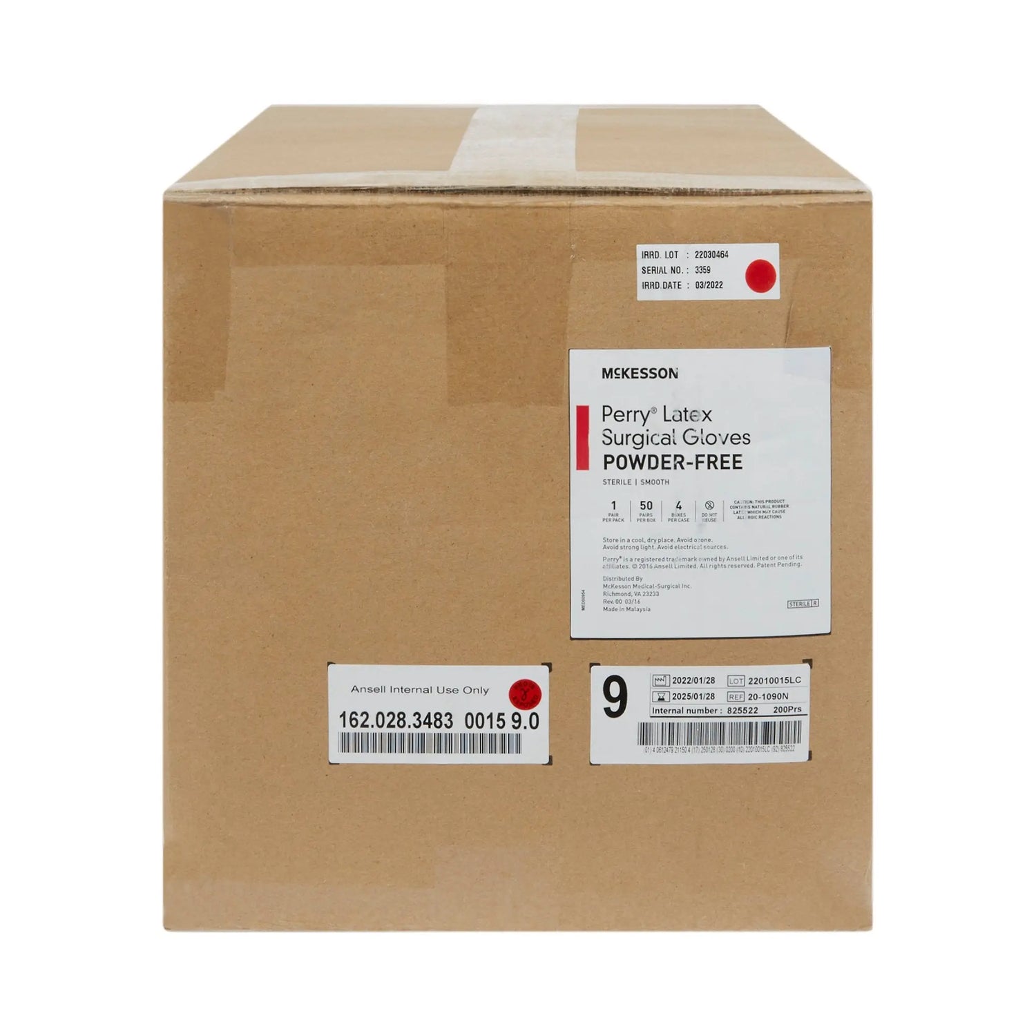 McKesson Perry® Performance Plus Surgical Glove, Size 9, Cream McKesson Perry®