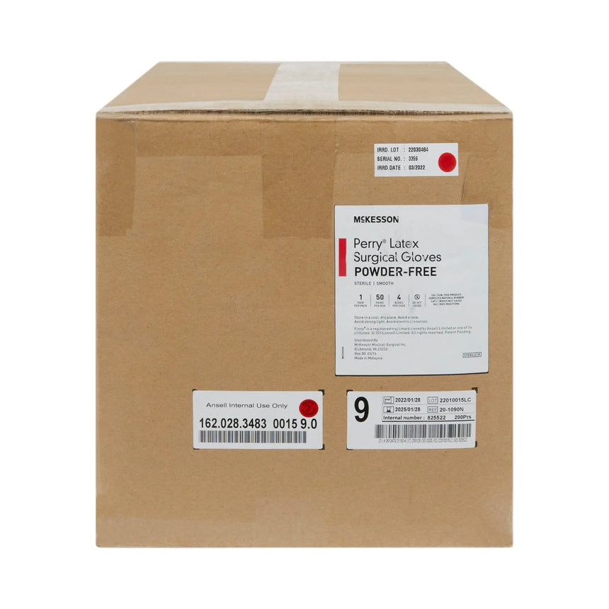 McKesson Perry® Performance Plus Surgical Glove, Size 9, Cream McKesson Perry®