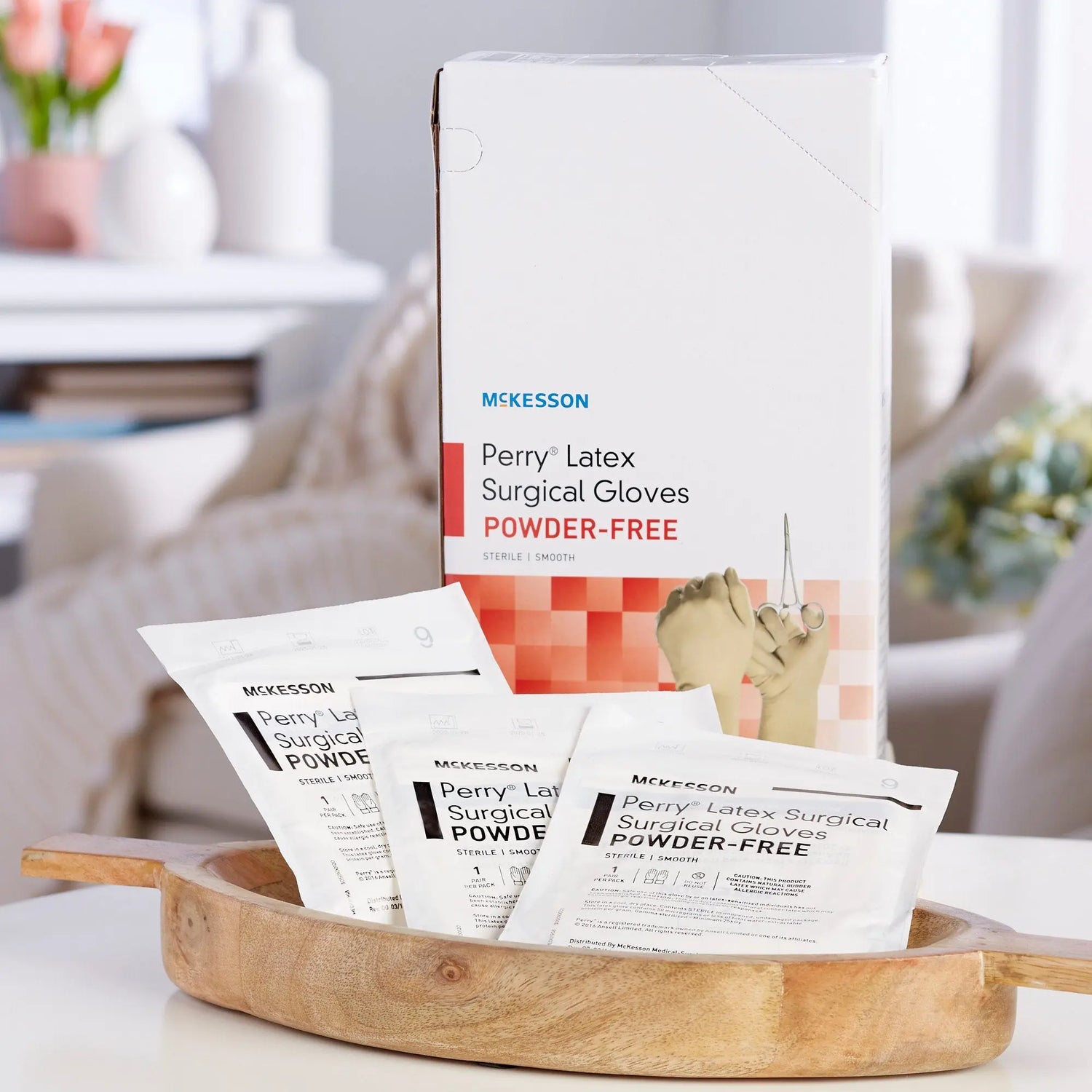 McKesson Perry® Performance Plus Surgical Glove, Size 9, Cream McKesson Perry®