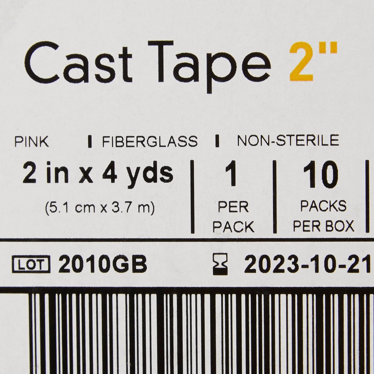 McKesson Pink Cast Tape, 2 Inch x 4 Yard McKesson